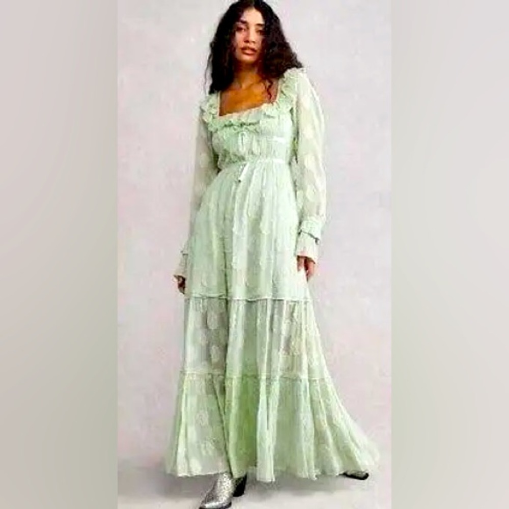 Free People Green Yara Maxi Dress